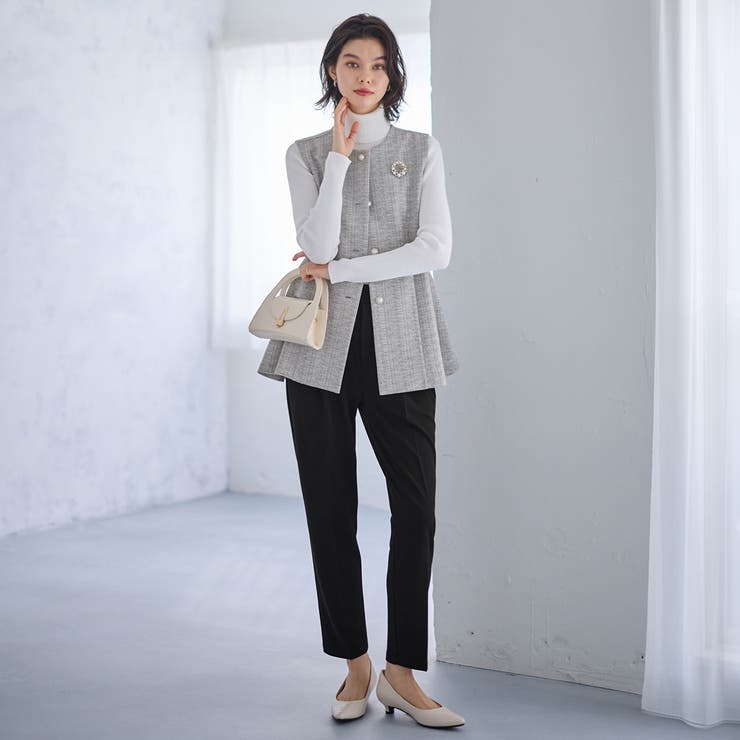 【２点セット】ニットツイードジレベストセットアップスーツ | GeeRA | 詳細画像21 