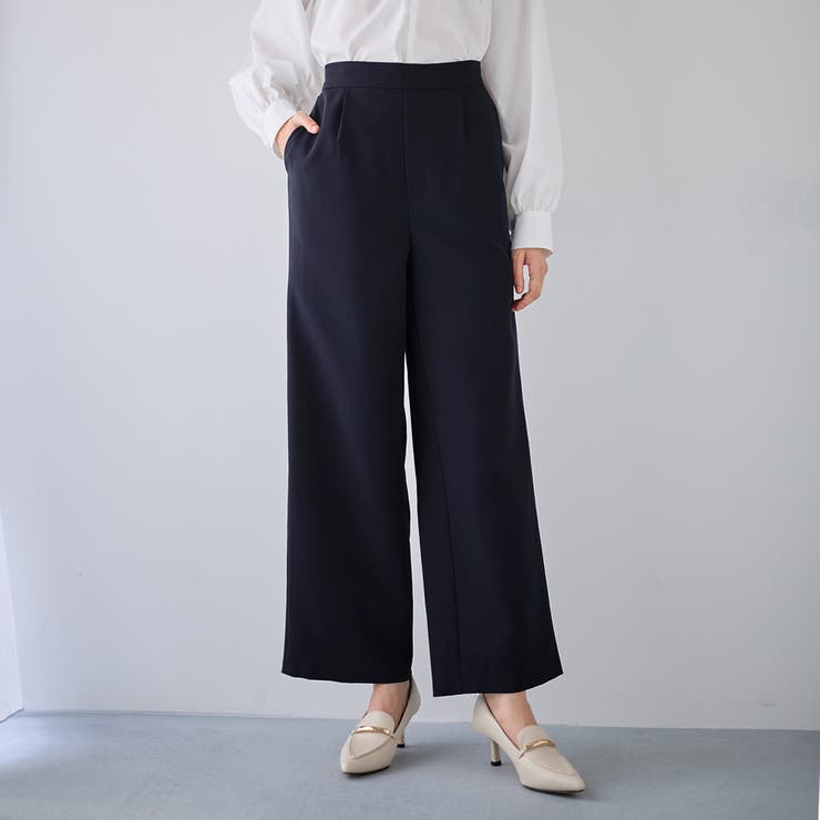 【２点セット】フレアーラインジャケットワイドパンツセットアップスーツ | GeeRA | 詳細画像10 