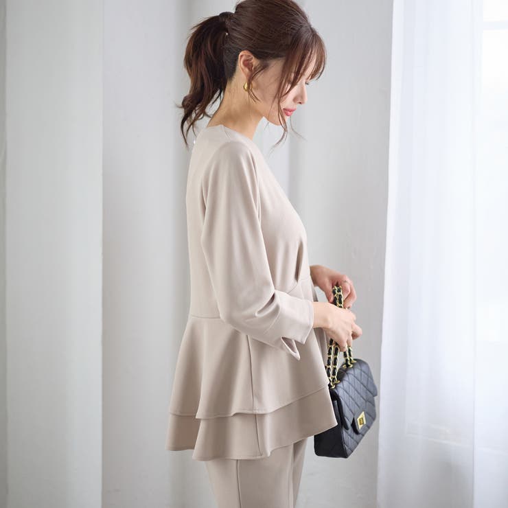   【2点セット】ペプラムティアードブラウスセットアップ   | GeeRA | 詳細画像11 