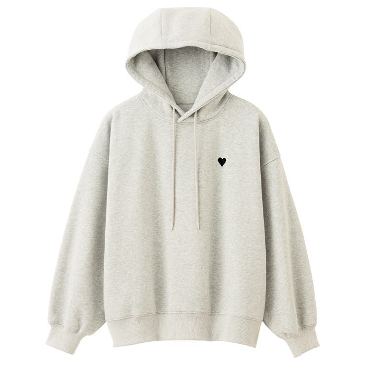 ハート刺しゅう裏起毛スウェットパーカー | GeeRA | 詳細画像42 