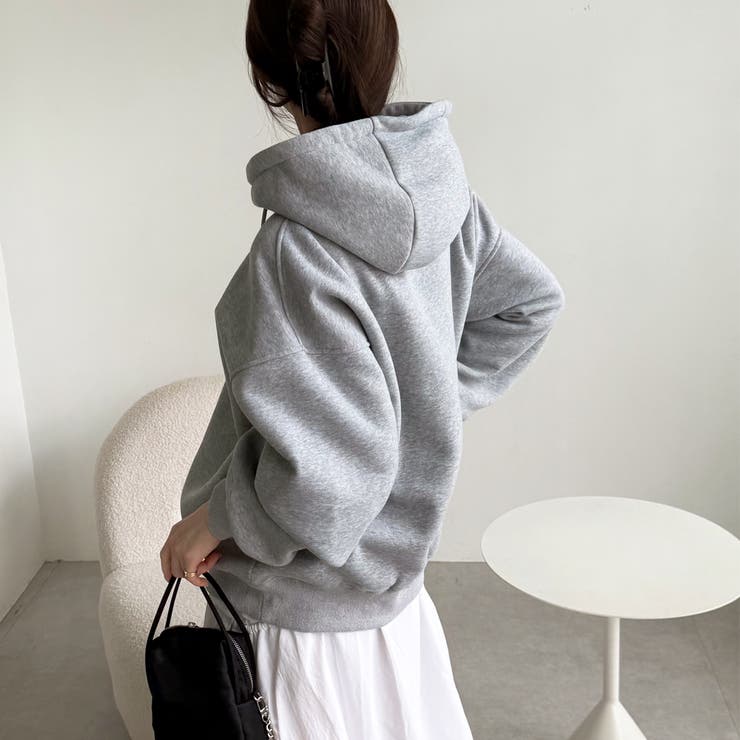 ハート刺しゅう裏起毛スウェットパーカー | GeeRA | 詳細画像17 