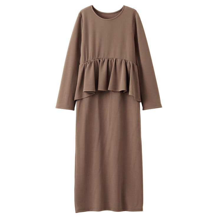 楽ちん！ペプラムデザインワンピース | GeeRA | 詳細画像17 