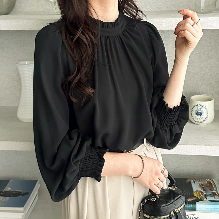 フリル衿バルーンスリーブブラウス | GeeRA | 詳細画像6 