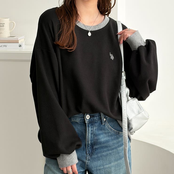 【Ｕ．Ｓ． ＰＯＬＯ ＡＳＳＮ．】オーバーサイズワッフルスウェット  | GeeRA | 詳細画像16 