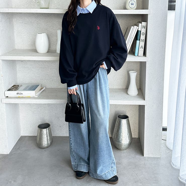 【Ｕ．Ｓ． ＰＯＬＯ ＡＳＳＮ．】オーバーサイズワッフルスウェット  | GeeRA | 詳細画像4 