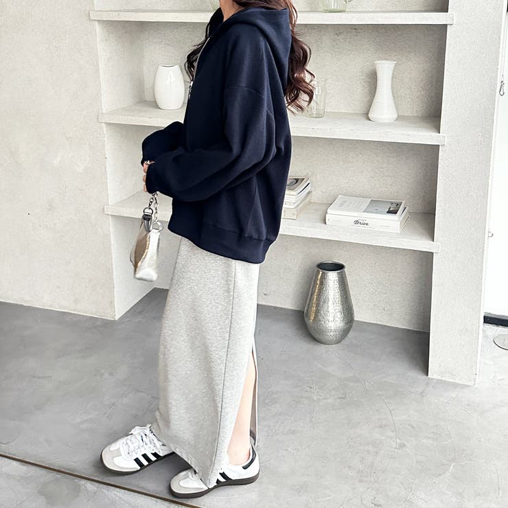 ハーフジップワッフルパーカー | GeeRA | 詳細画像4 