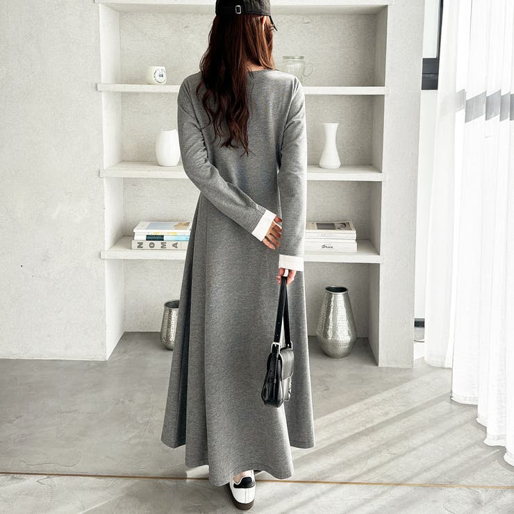 【Ｕ．Ｓ． ＰＯＬＯ ＡＳＳＮ．】レイヤード風ヘンリーネックワンピース | GeeRA | 詳細画像10 