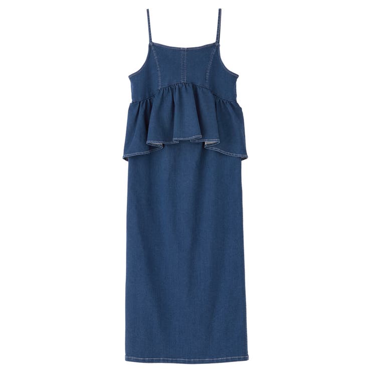 楽ちん！デニムペプラムキャミワンピース | GeeRA | 詳細画像17 