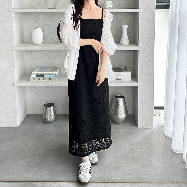 前後２ＷＡＹパネルレースキャミワンピース | GeeRA | 詳細画像2 