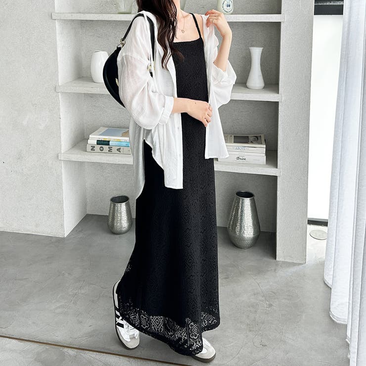 前後２ＷＡＹパネルレースキャミワンピース | GeeRA | 詳細画像3 