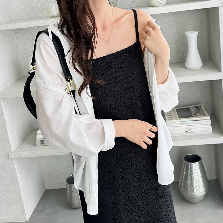 前後２ＷＡＹパネルレースキャミワンピース | GeeRA | 詳細画像4 