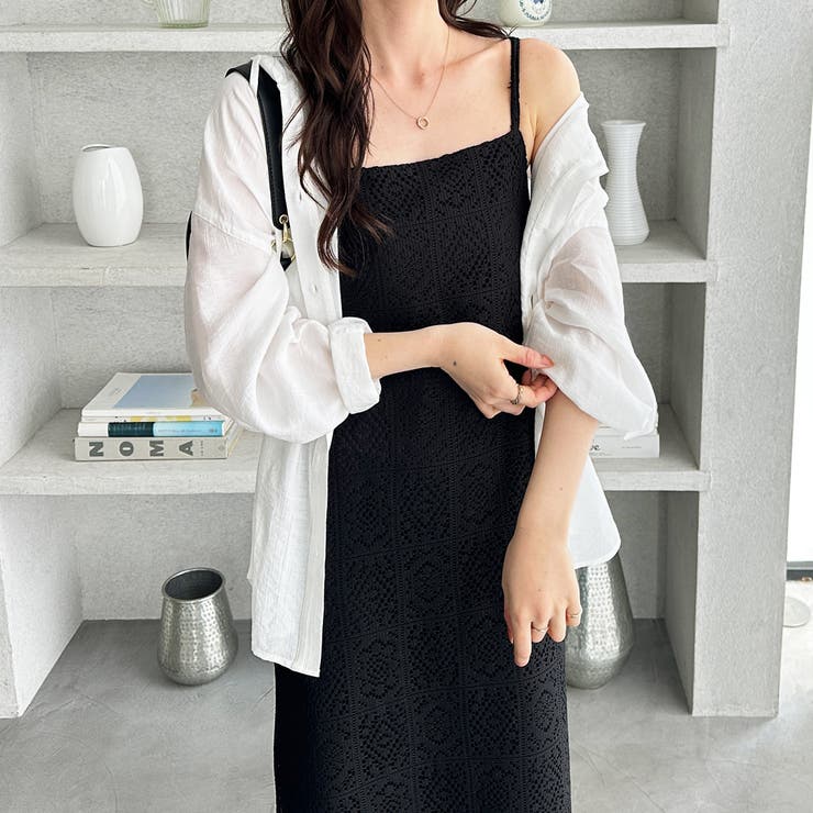 前後２ＷＡＹパネルレースキャミワンピース | GeeRA | 詳細画像5 