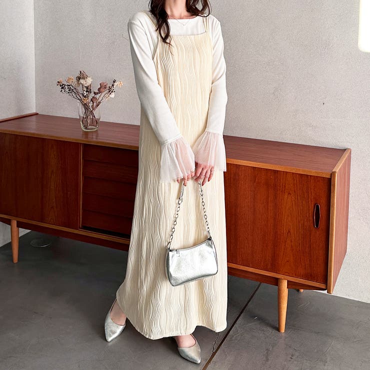 ウェーブジャガードキャミワンピース | GeeRA | 詳細画像10 