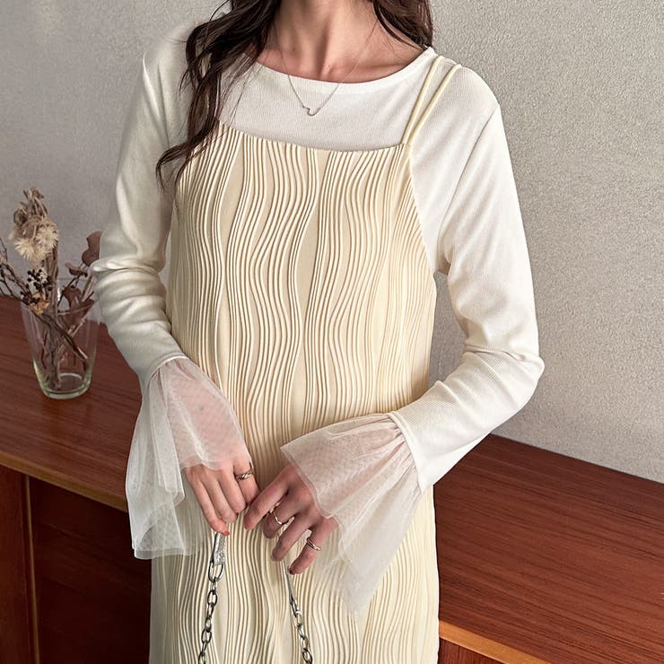 ウェーブジャガードキャミワンピース | GeeRA | 詳細画像11 