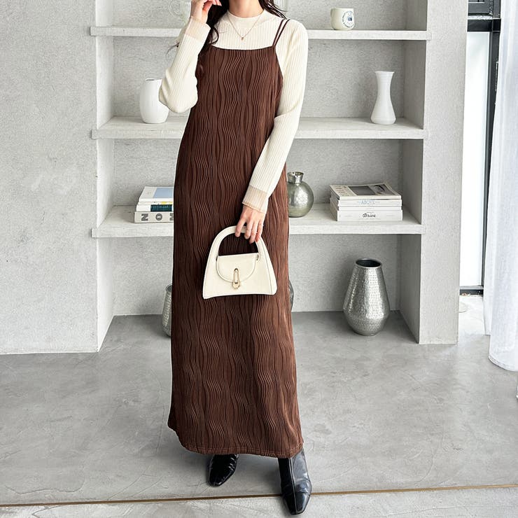 ウェーブジャガードキャミワンピース | GeeRA | 詳細画像13 