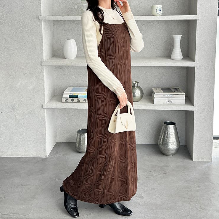 ウェーブジャガードキャミワンピース | GeeRA | 詳細画像14 