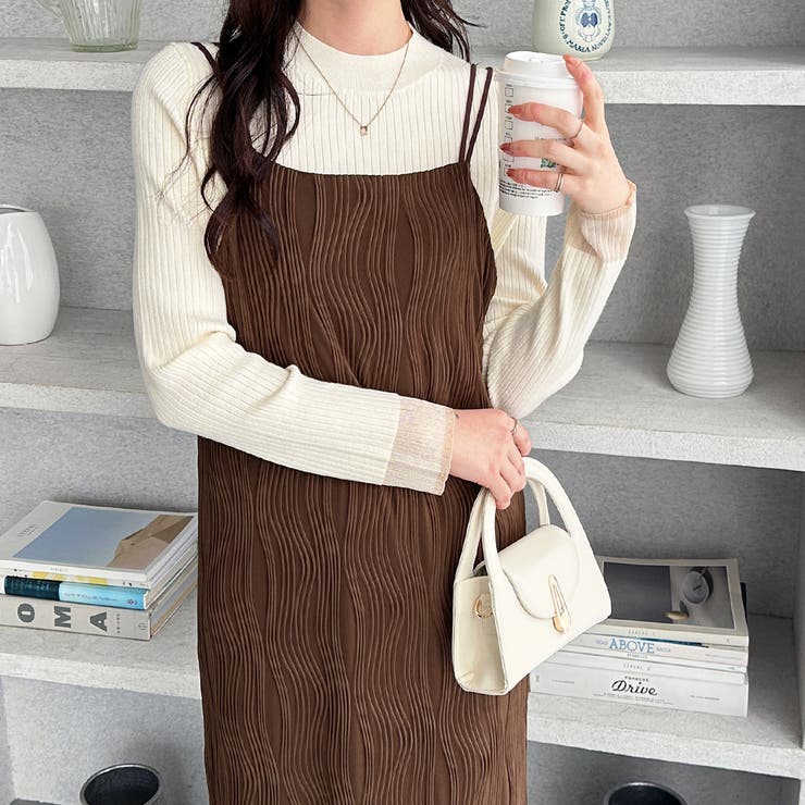 ウェーブジャガードキャミワンピース | GeeRA | 詳細画像16 