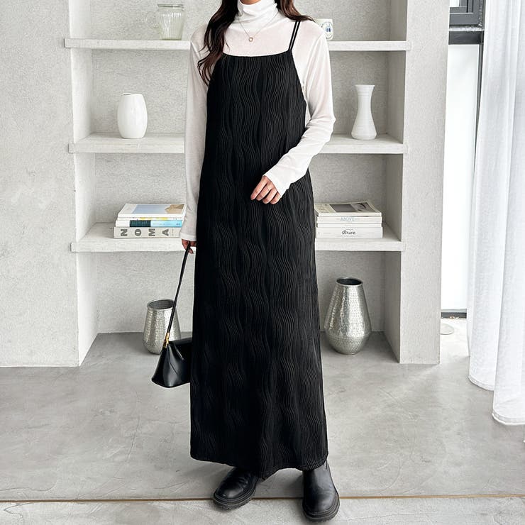 ウェーブジャガードキャミワンピース | GeeRA | 詳細画像2 