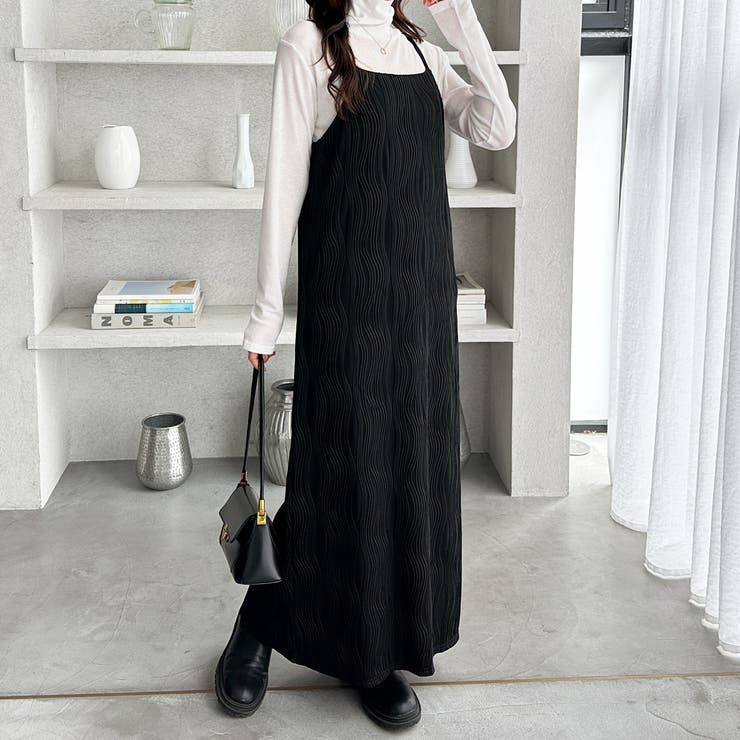 ウェーブジャガードキャミワンピース | GeeRA | 詳細画像3 