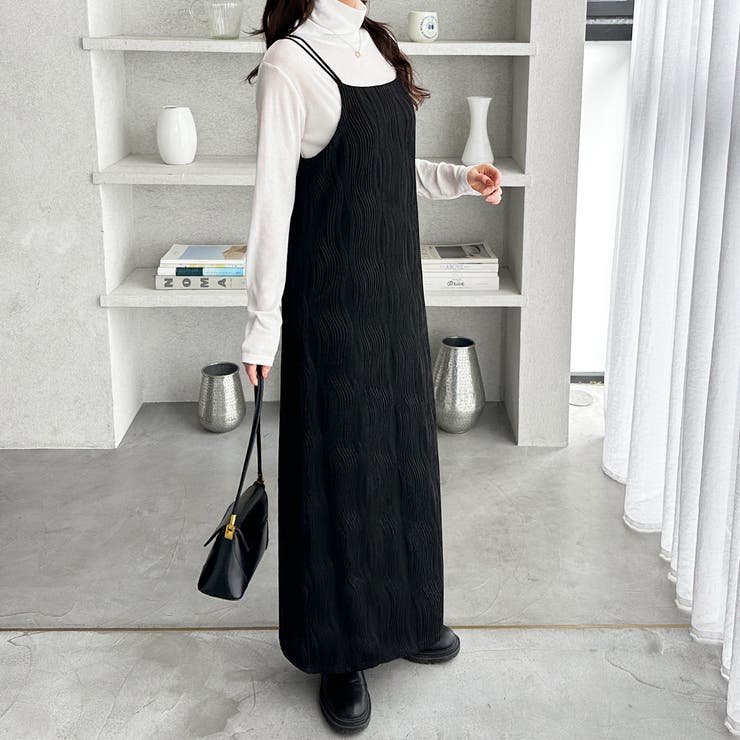 ウェーブジャガードキャミワンピース | GeeRA | 詳細画像4 