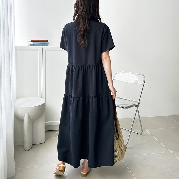 サッカーティアードハーフジップワンピース | GeeRA | 詳細画像16 