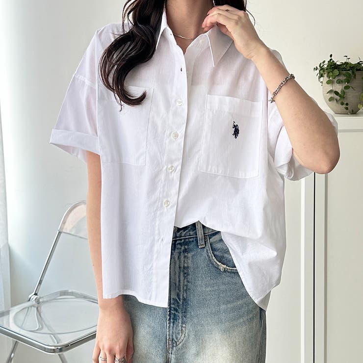 【Ｕ．Ｓ． ＰＯＬＯ ＡＳＳＮ．】オーバーサイズ半袖シャツ | GeeRA | 詳細画像7 