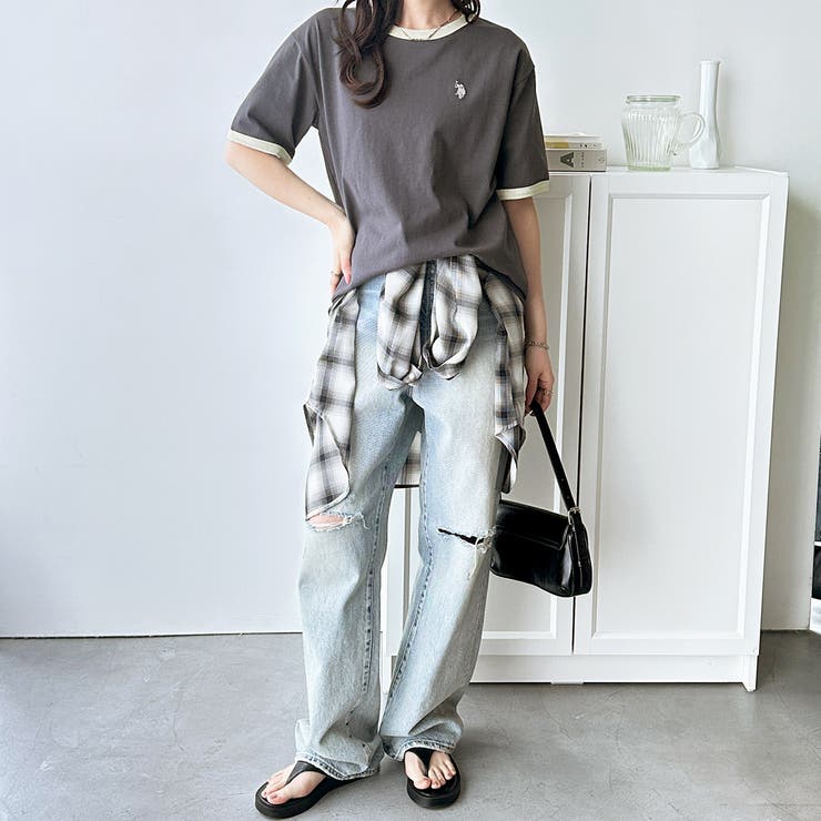 【Ｕ． Ｓ． ＰＯＬＯ ＡＳＳＮ．】接触冷感リンガーＴシャツ | GeeRA | 詳細画像4 
