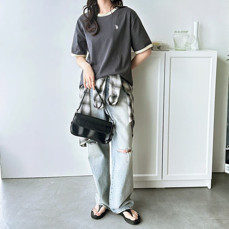 【Ｕ． Ｓ． ＰＯＬＯ ＡＳＳＮ．】接触冷感リンガーＴシャツ | GeeRA | 詳細画像5 