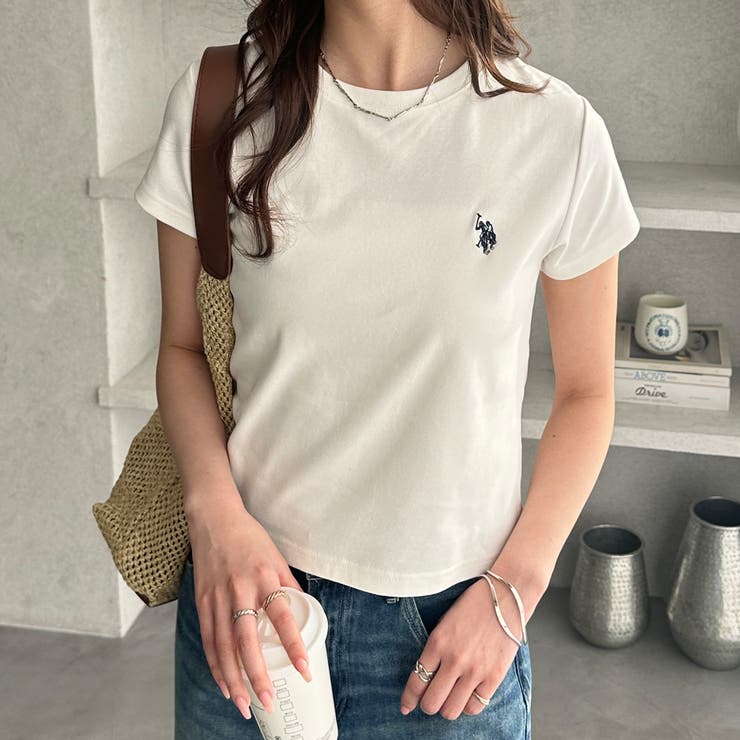 【Ｕ．Ｓ． ＰＯＬＯ ＡＳＳＮ．】汗染み防止ミニＴシャツ | GeeRA | 詳細画像2 