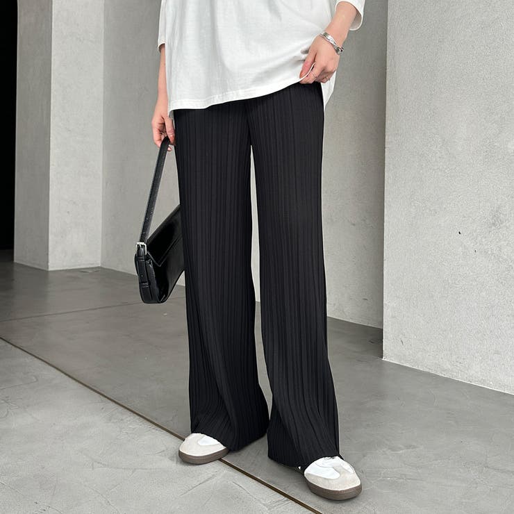 セルフカットセミワイドプリーツパンツ | GeeRA | 詳細画像6 