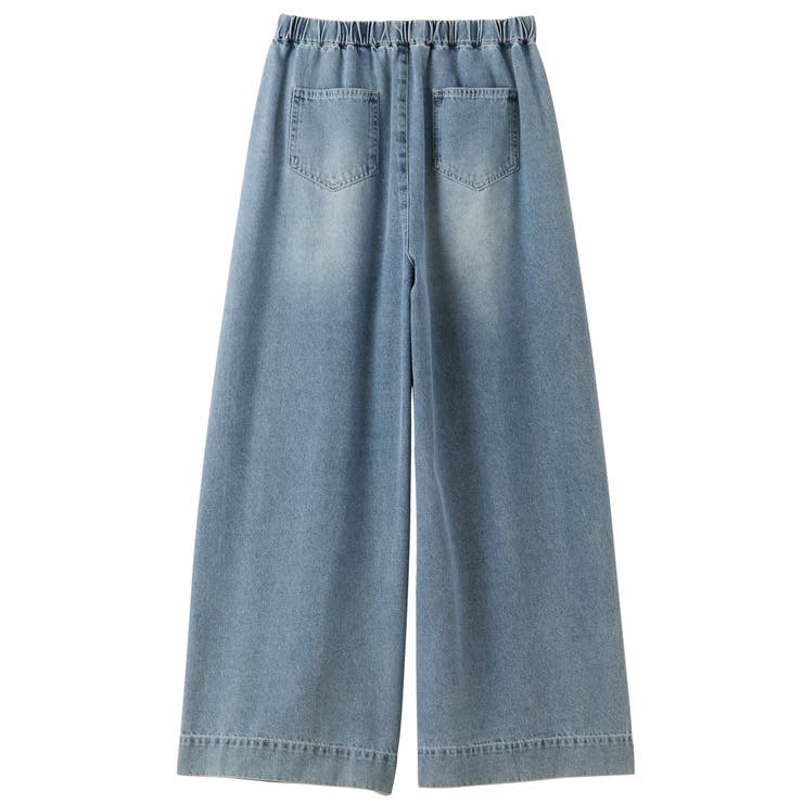 美脚見えイージーワイドデニムパンツ | GeeRA | 詳細画像25 