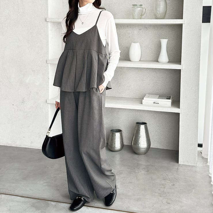 セットアップ風プリーツビスチェキャミサロペ | GeeRA | 詳細画像13 