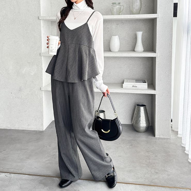 セットアップ風プリーツビスチェキャミサロペ | GeeRA | 詳細画像14 