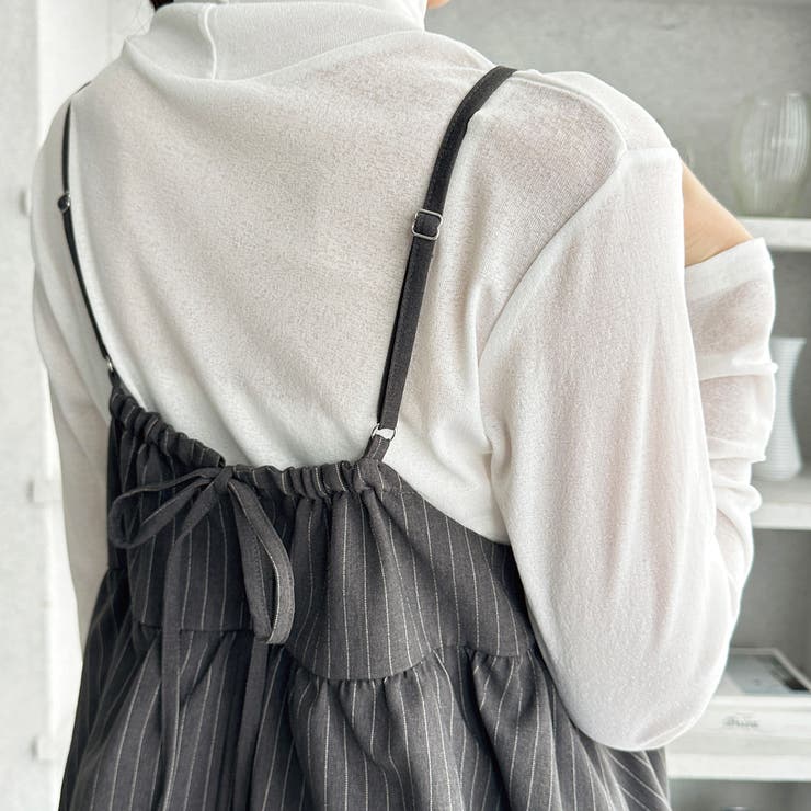 セットアップ風プリーツビスチェキャミサロペ | GeeRA | 詳細画像18 