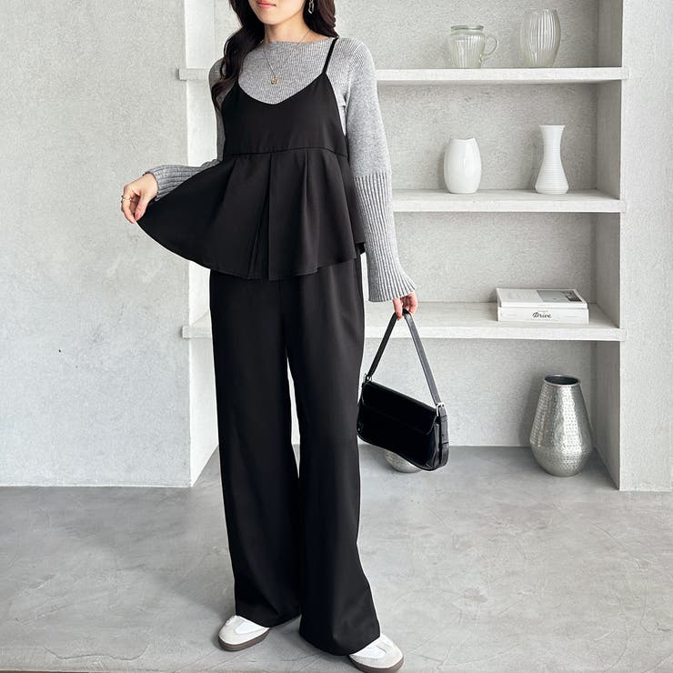 セットアップ風プリーツビスチェキャミサロペ | GeeRA | 詳細画像4 