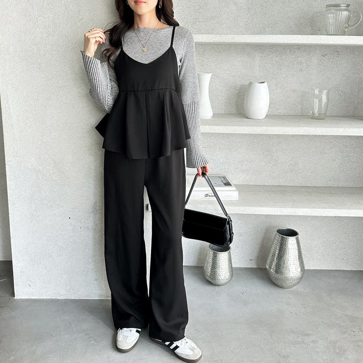 セットアップ風プリーツビスチェキャミサロペ | GeeRA | 詳細画像6 