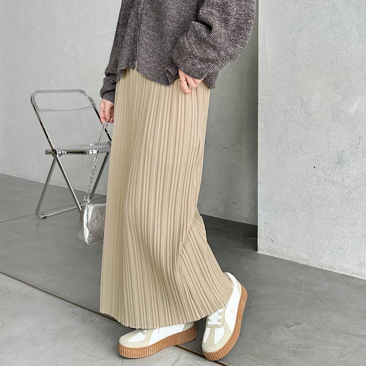 セルフカットプリーツナロースカート | GeeRA | 詳細画像8 