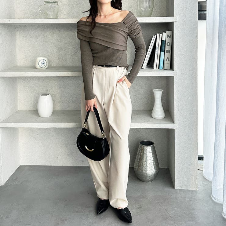 ドレープオフショルニット | GeeRA | 詳細画像18 