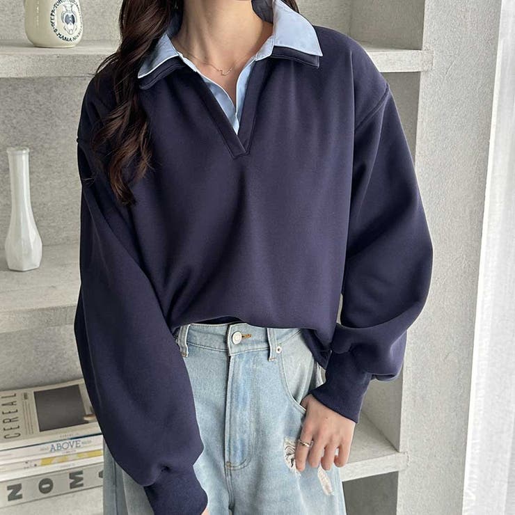 裏起毛ダブル衿スウェット | GeeRA | 詳細画像11 