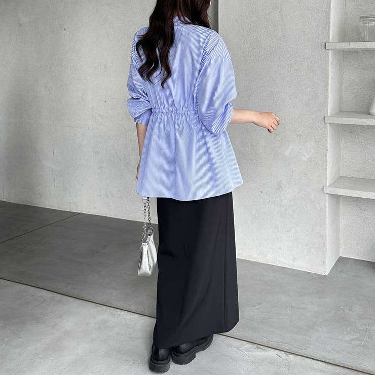 ウエストタックリボンシャツチュニック | GeeRA | 詳細画像15 