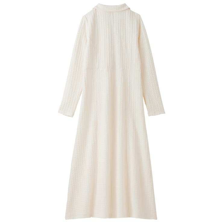 ポロ衿表面感素材マーメイドワンピース | GeeRA | 詳細画像19 