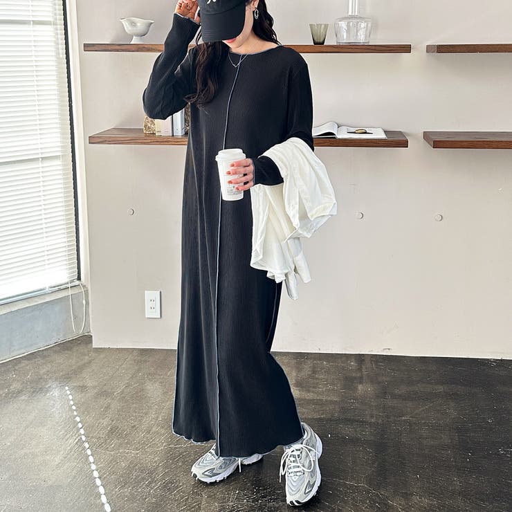 全骨格対応！配色プリーツワンピース | GeeRA | 詳細画像6 