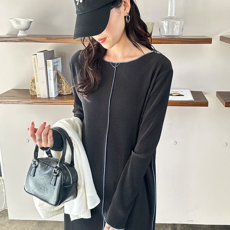 全骨格対応！配色プリーツワンピース | GeeRA | 詳細画像10 