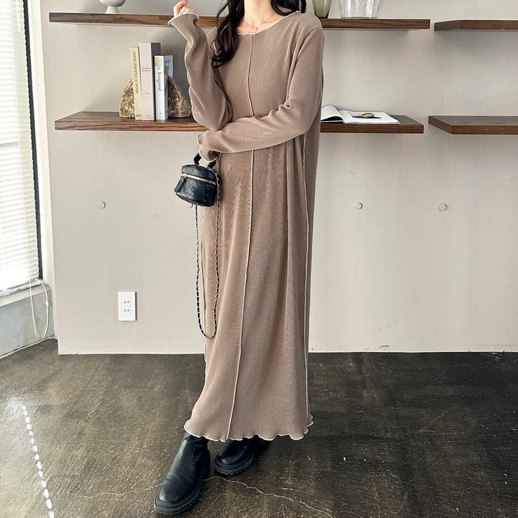 全骨格対応！配色プリーツワンピース | GeeRA | 詳細画像18 