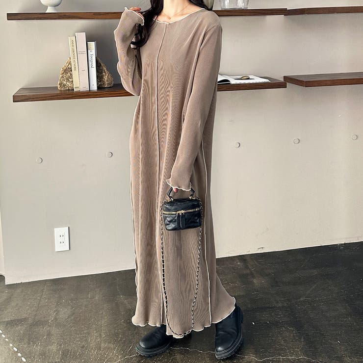 全骨格対応！配色プリーツワンピース | GeeRA | 詳細画像20 