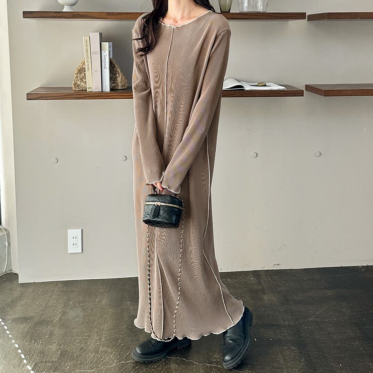 全骨格対応！配色プリーツワンピース | GeeRA | 詳細画像21 