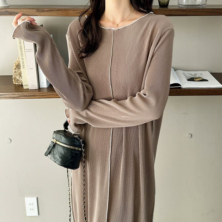 全骨格対応！配色プリーツワンピース | GeeRA | 詳細画像23 