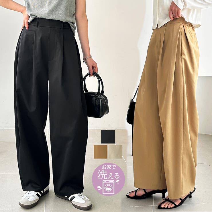 カーブデザインワイドチノパンツ | GeeRA | 詳細画像1 