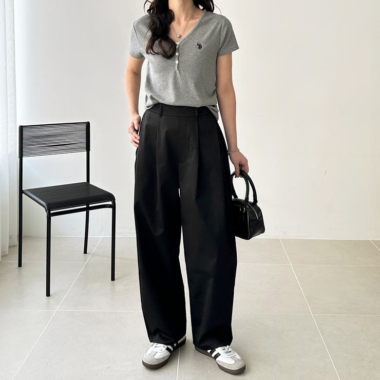 カーブデザインワイドチノパンツ | GeeRA | 詳細画像13 