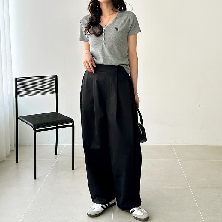 カーブデザインワイドチノパンツ | GeeRA | 詳細画像14 